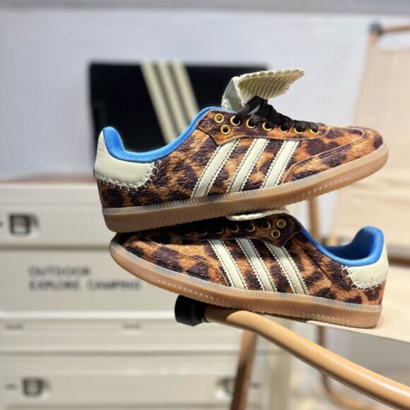 Adidas x Wales Bonner Samba Pony Leopard Print Women's - Picture 1 of 9